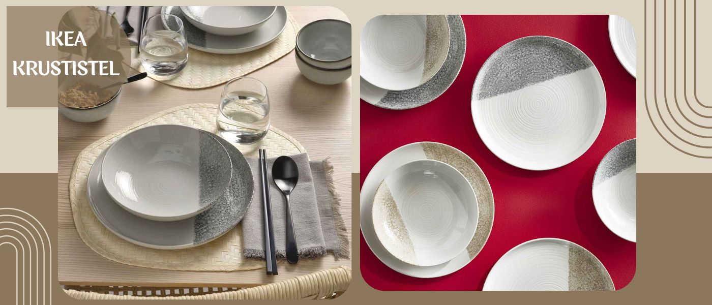 بشقاب خورشت خوری ایکیا مدل IKEA KRUSTISTEL